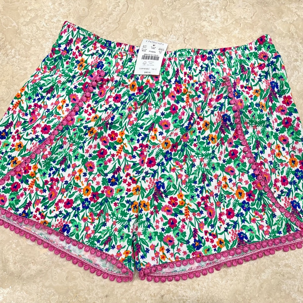 J Crew girls gauze floral shorts
